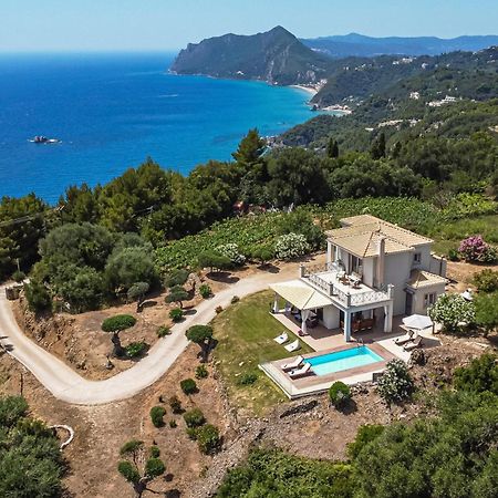 Villa Vardia-Amazing Seaviews With Heated Pool Sinarádes Dış mekan fotoğraf