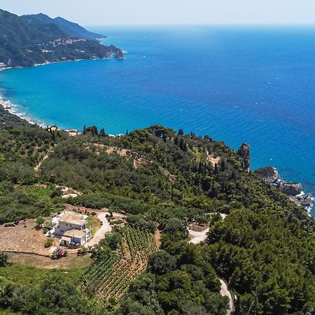 Villa Vardia-Amazing Seaviews With Heated Pool Sinarádes Dış mekan fotoğraf