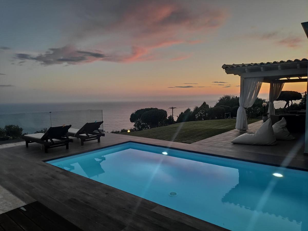 Villa Vardia-Amazing Seaviews With Heated Pool Sinarádes Dış mekan fotoğraf