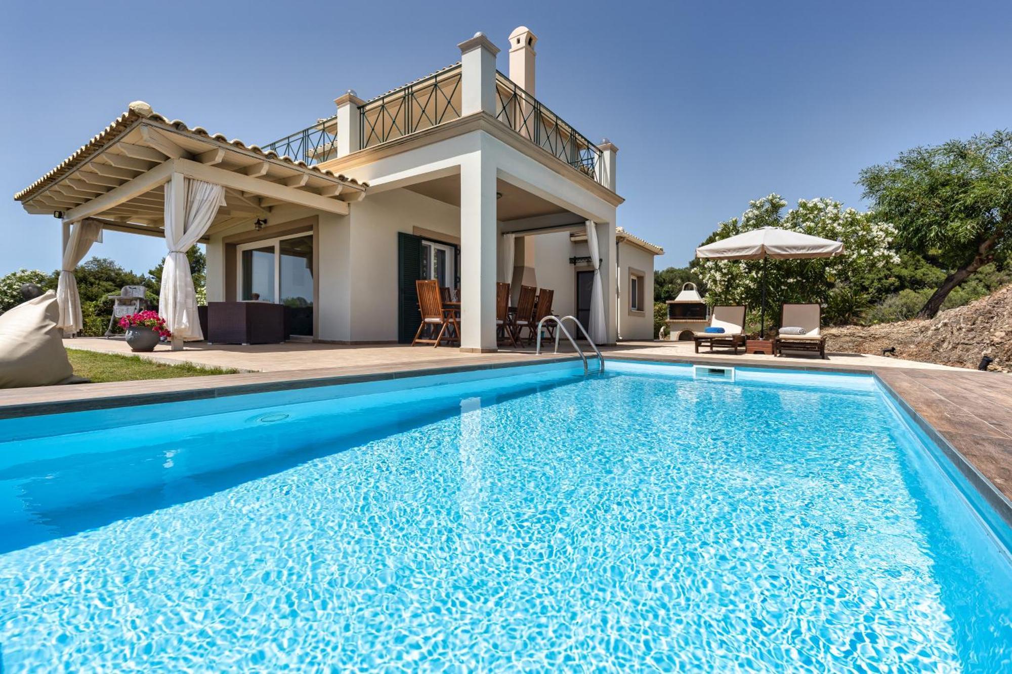 Villa Vardia-Amazing Seaviews With Heated Pool Sinarádes Dış mekan fotoğraf