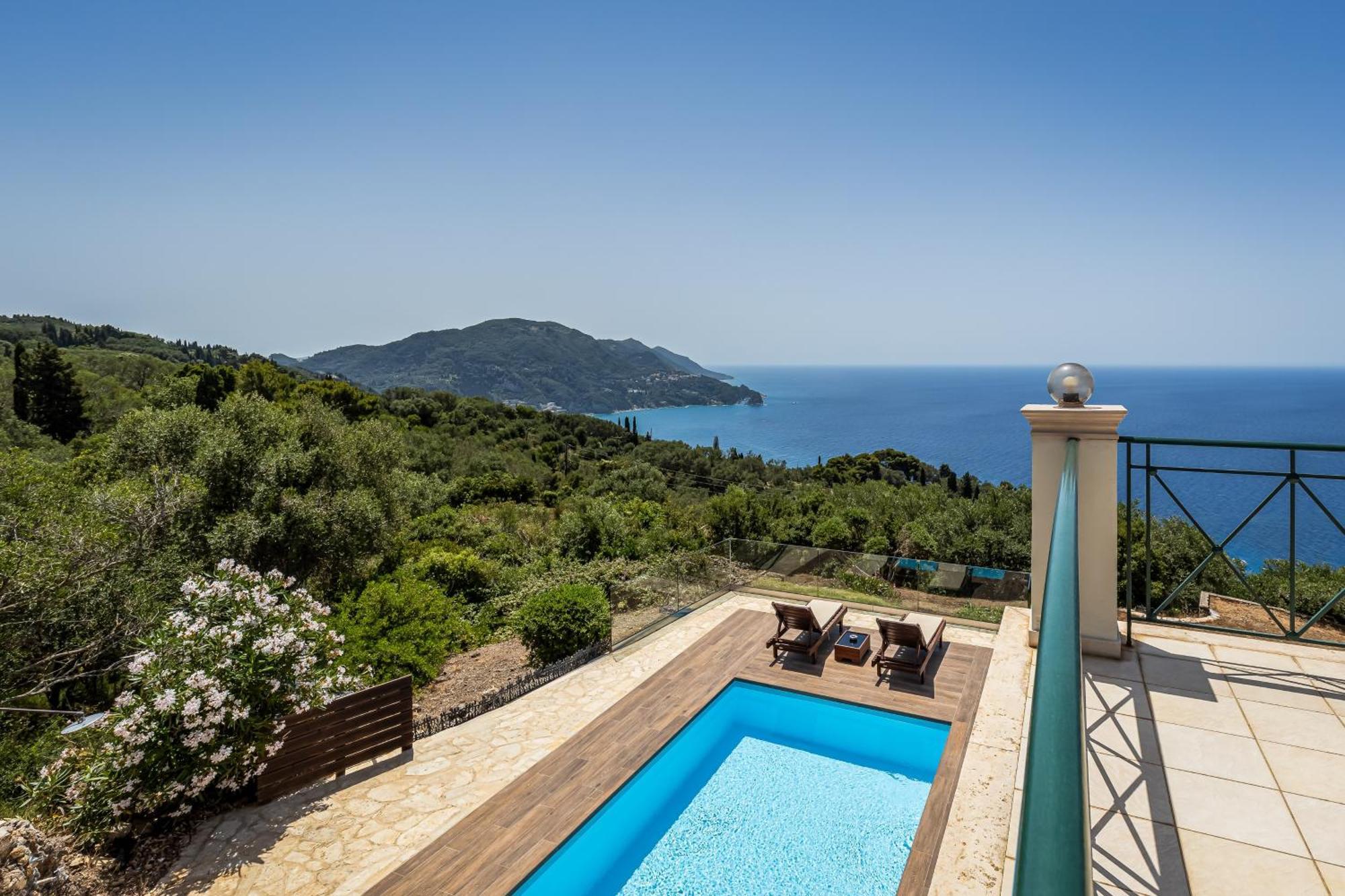 Villa Vardia-Amazing Seaviews With Heated Pool Sinarádes Dış mekan fotoğraf